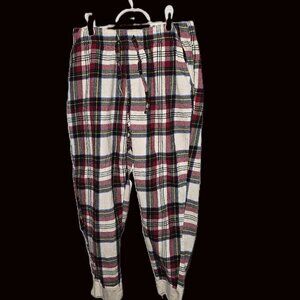 Old Navy Pajama Pants Jogger Mens Size Medium Tartan Plaid Lounge